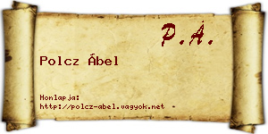 Polcz Ábel névjegykártya